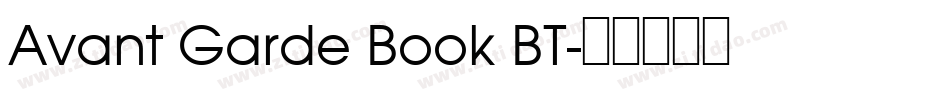 Avant Garde Book BT字体转换